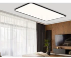 Emitto LED Ceiling Light Ultra-Thin 5CM Morden Simple Lamp Living Room Black 96W - Black