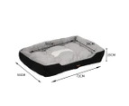 PaWz Pet Bed Dog Beds Bedding Mattress Mat Cushion Soft Pad Pads Mats M/L/XL - Black