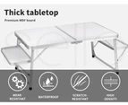 Levede Camping Table Folding Portable Outdoor Aluminium Foldable Picnic BBQ Desk