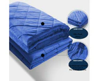 Dreamz Weighted Blanket Heavy Gravity Adults Sleeping Deep Relax Adult 9KG Blue - Blue