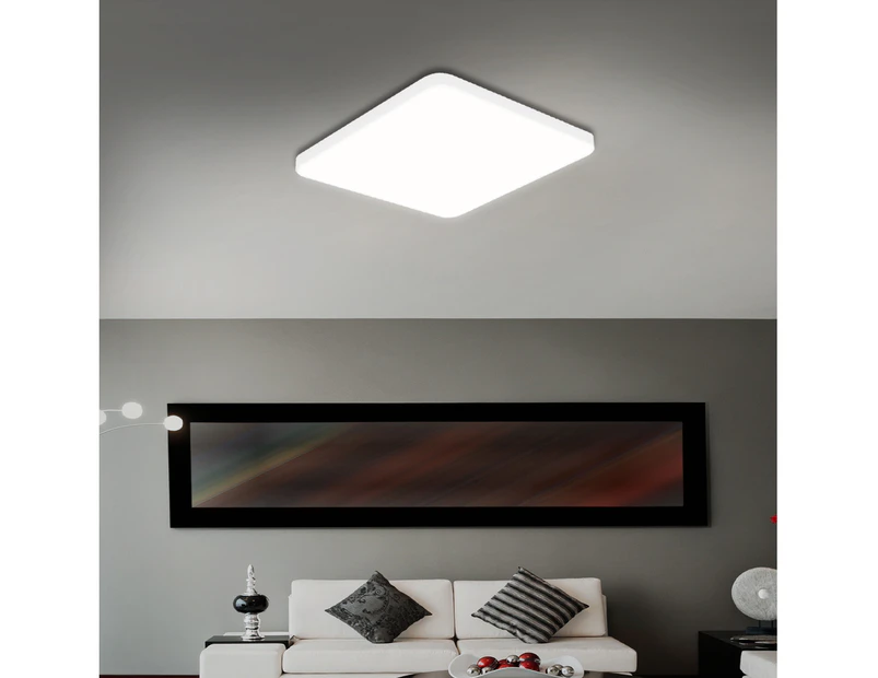 Emitto Ultra-Thin 5CM LED Ceiling Down Light Surface Mount Living Room White 60W - White