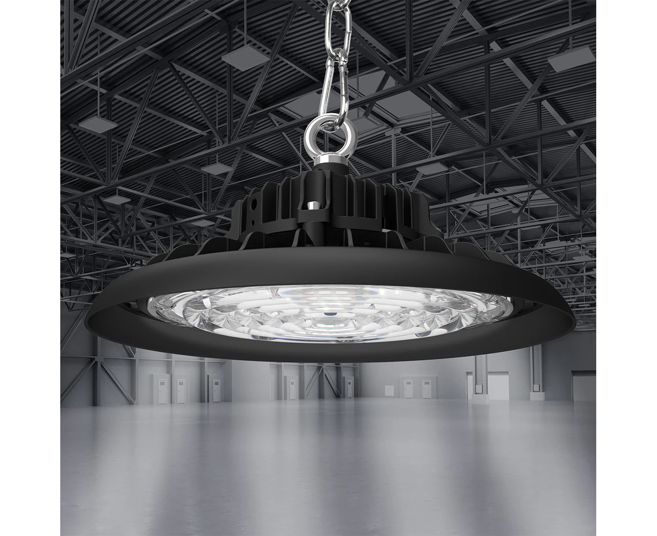 Emitto UFO High Bay LED Lights 100W Workshop Lamp Industrial Shed Warehouse Factory