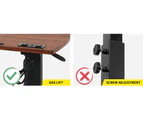 Levede Adjustable Gas Lift Desk with USB 80x40CM