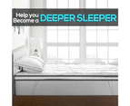 Dreamz Pillowtop Mattress Topper Mat Pad Bedding Luxury Protector Cover King - White