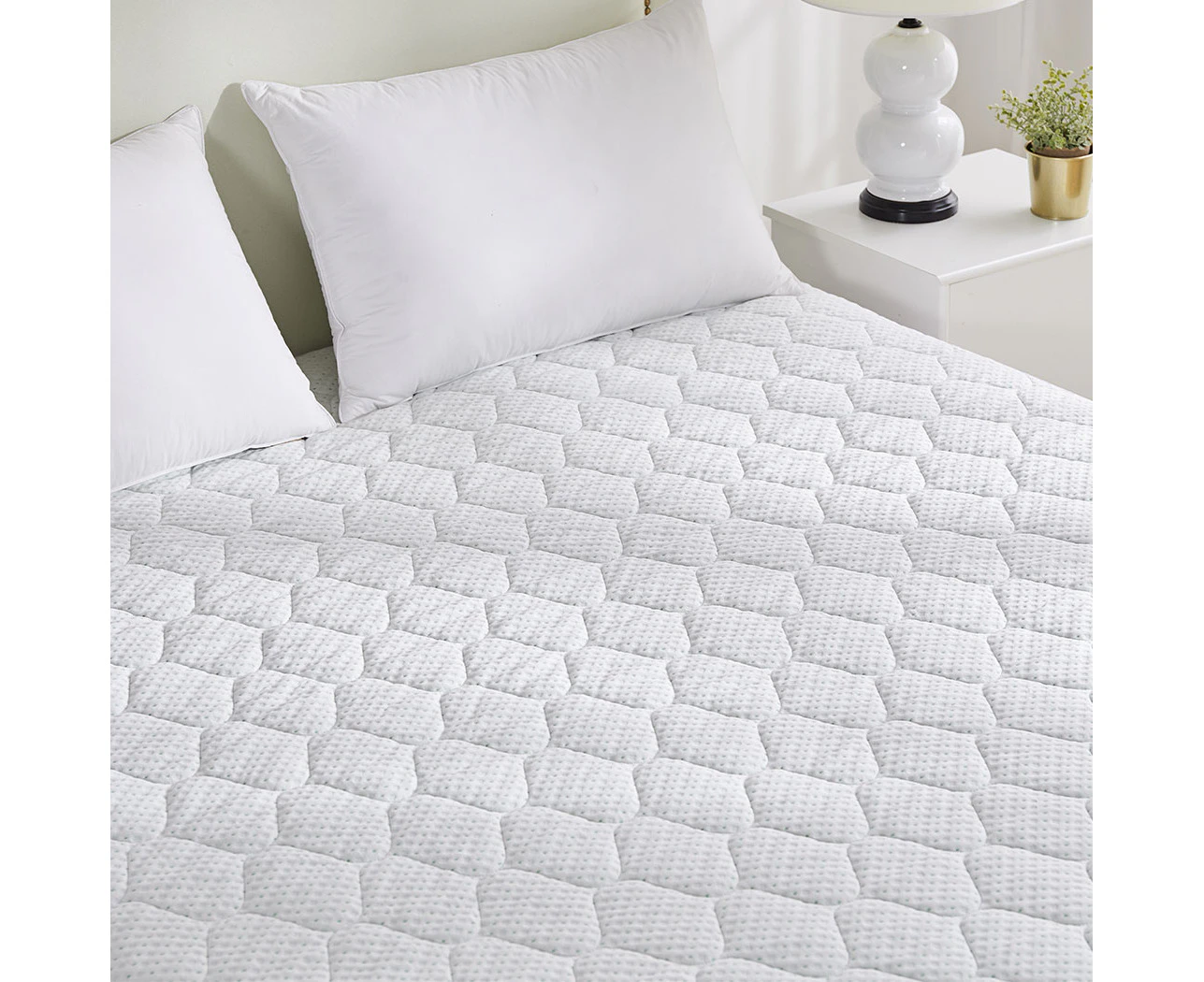 Dreamz Mattress Protector Topper Bamboo Pillowtop Waterproof Cover Single