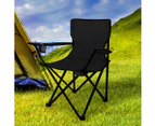 Levede Camping Chairs Folding Arm Foldable Portable Outdoor Beach Fishing Picnic