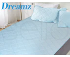 Dreamz Mattress Protector Cool Topper Set  Pillow Case Double