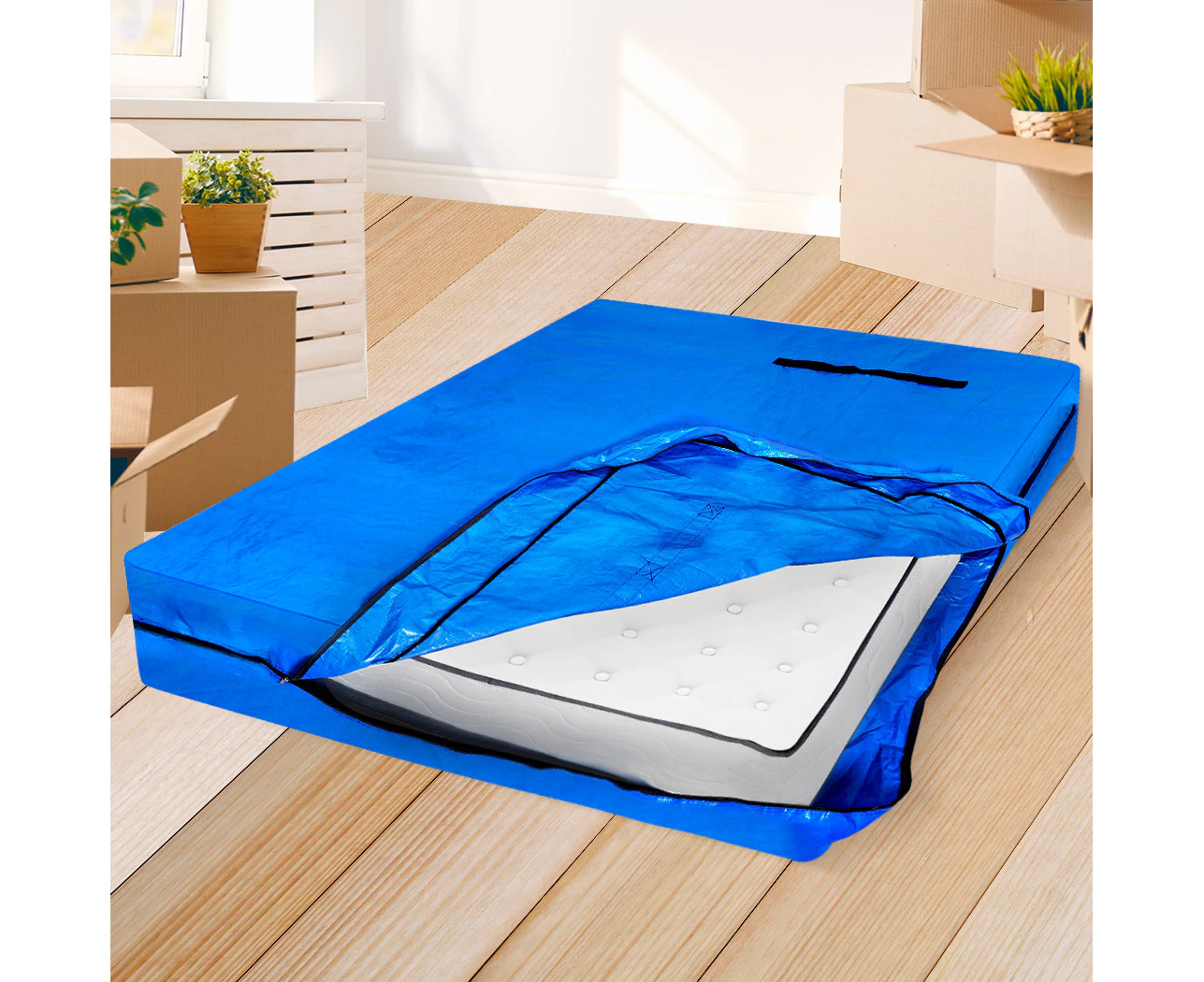 Dreamz Mattress Bag Protector Plastic Moving Storage Dust Cover Carry King