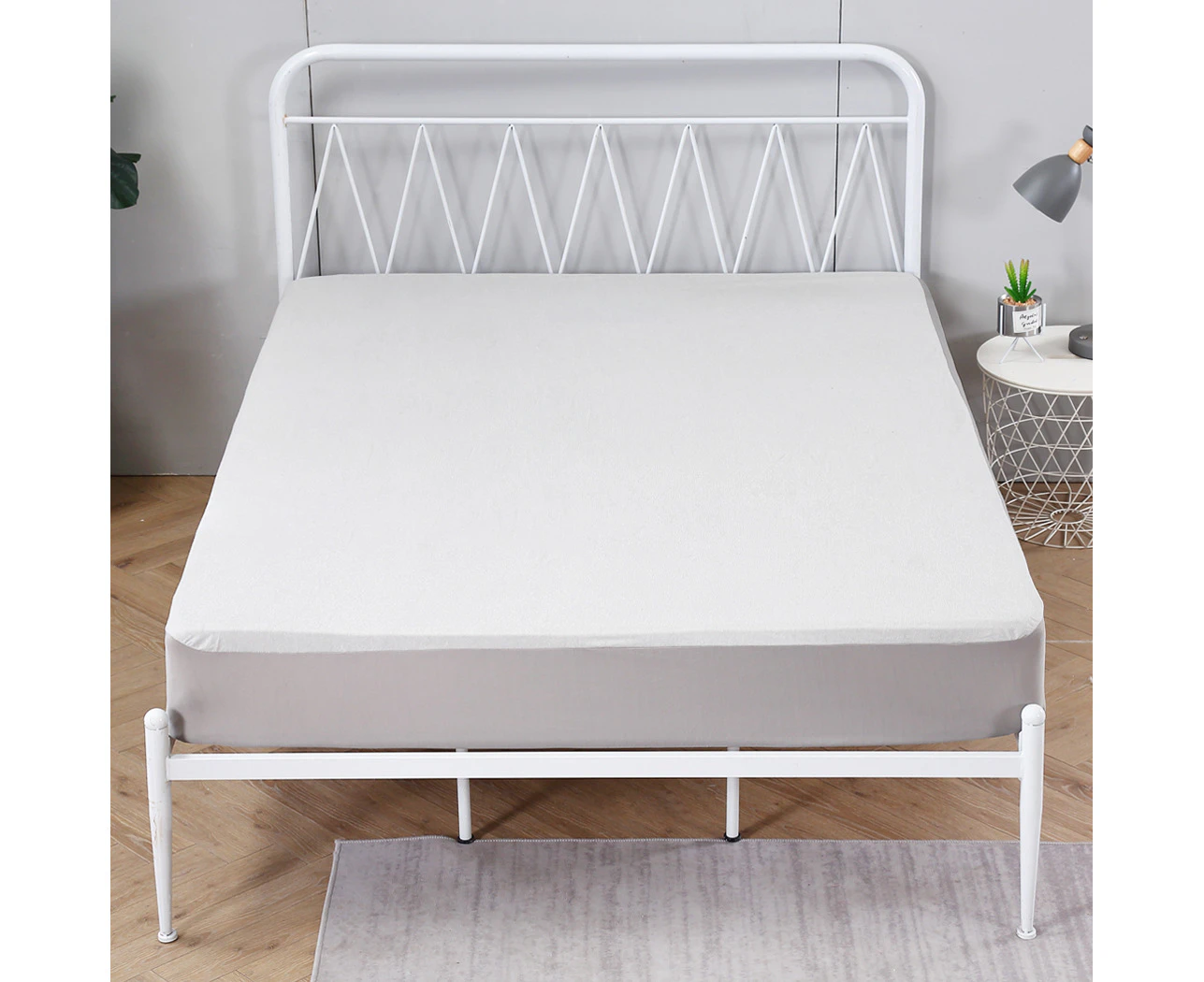Dreamz Mattress Protector Fitted Sheet Cover Waterproof Cotton Fibre Queen