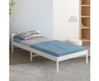 Levede Wooden Bed Frame King Single Mattress Base Solid Timber Pine Wood White