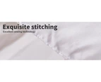 Dreamz Microfiber Quilt Doona Duvet Bedding Comforter Summer All Season Single - White