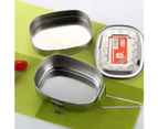 2 Layer Student Stainless Steel Thermal Lunch Box Food Storage Container Case