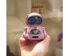 Pocket RC Robot for Kids Talking Interactive Dialogue Singing Dancing Telling Story Mini Robot Toy-Pink