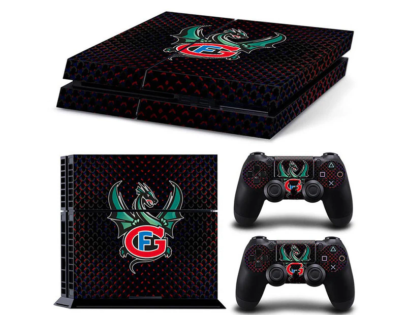 PS4 Skin Vinyl Decal Cover for Sony Playstation Game Console + PS4 Controllers Sticker - TN-PS4-6623