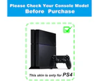 PS4 Skin Vinyl Decal Cover for Sony Playstation Game Console + PS4 Controllers Sticker - TN-PS4-7014