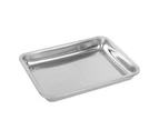 Stainless Steel Rectangular Grill Fish Baking Tray Plate Pan Kitchen Supply - 1#