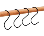 hook up,20pcs-Hook Small Door Rear Hook Hanging-Black 1020 Pack Black S Hooks S Hanging Hooks S Shaped Hooks