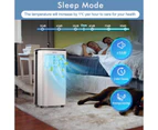 Costway 3-in-1 2.6kW Portable Air Conditioner Mobile Cooler Fan Dehumidifier Remote/LED Display