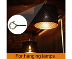 24 Pieces Screw-In Hooks Outdoor String Lights Safety Screw Hooks Ceiling Hooks With Safety Buckle Wall Hangers
