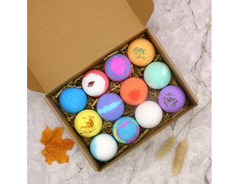 Bath Bombs Gift Set 12 , Shea & Coco Butter Dry Skin Moisturize, Perfect for Bubble & Spa Bath. Handmade Birthday Mothers day Gifts idea For Her/Him, wife,