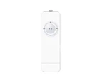 MP3 Player Stylish Rechargeable Mini Portable Music Media for Home - White