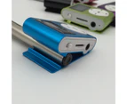 Mini MP3 Player LCD Screen Support TF Card Metal Clip USB Sports Music Walkman for Running - Blue