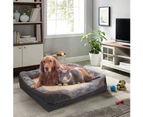 Jumbo Orthopedic Foam Dog Bed Large Pet Sofa Couch Elevated Cushion Warm