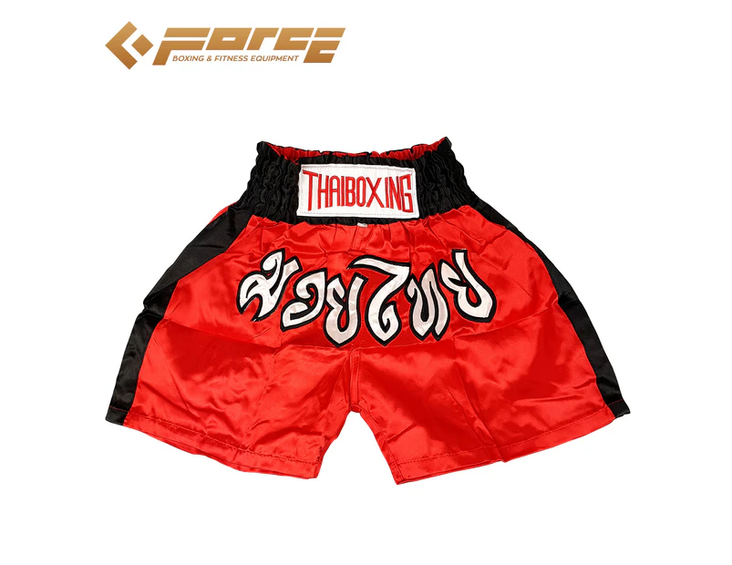 [Free Shipping]FORCE Kids Muay Thai Boxing Trunks Pants Shorts Black