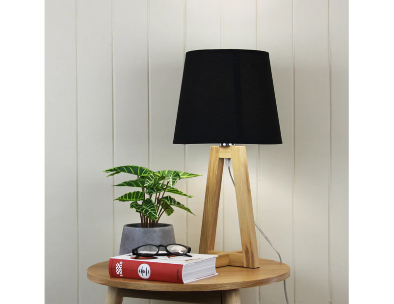 [Free Shipping]EDRA Scandi Table Lamp with Black Cotton Shade