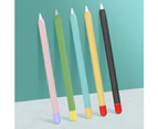Silicone Capacitive Stylus Pen Case Protective Sleeve Cap for Apple Pencil 1/2 - Green