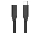 Type-C Extension Cable USB 3.1 High Speed 1m Type-C Male to Female Fast Charging Data Sync Extender Cord for Desktop - Black