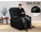 Levede Recliner Chair Electric Lift Chair Armchair Lounge Fabric Sofa USB Charge