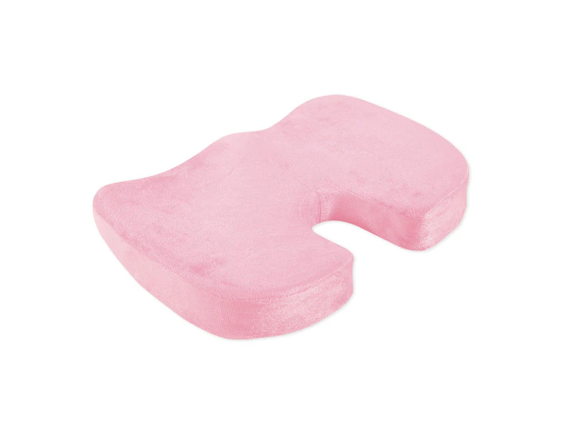 GOMINIMO Premium Quality Memory Foam Seat for Home Office U-Shape Light Pink