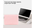 Laptop Bag Zipper Closure Waterproof Portable 13 Inch Notebook Handbag Sleeve Case for MacBook - Pink