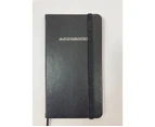 Ozcorp Address Book Contempo Slim Black AB36