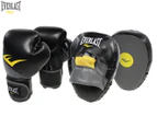 Everlast Advanced 10oz Boxing Glove & Mitt Combo Set - Yellow/Black