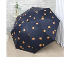 Foldable Marguerite Carrot Print Anti UV Windproof Waterproof Umbrella Parasol