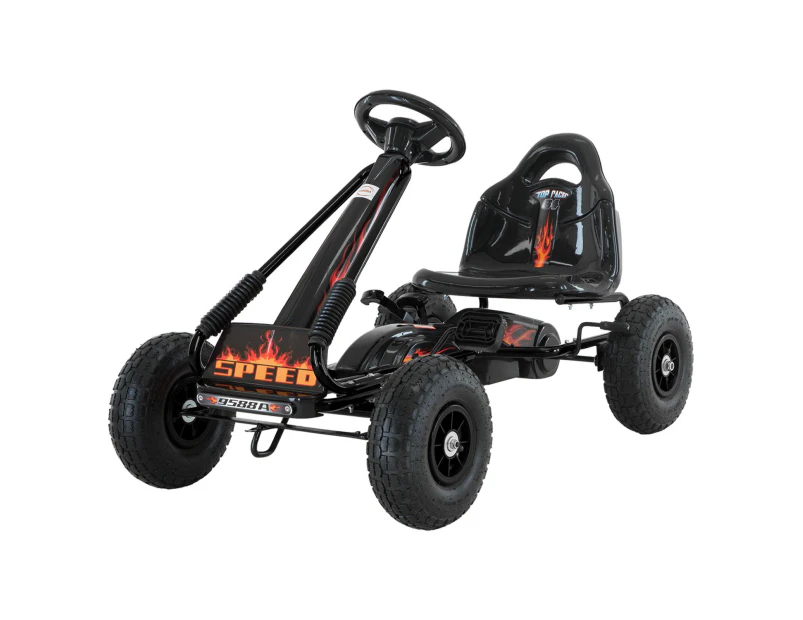 Kahuna G95 Kids Ride On Pedal-Powered Go Kart - Black