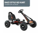 Kahuna G95 Kids Ride On Pedal-Powered Go Kart - Black