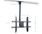 27-65" LED LCD Ceiling TV Wall Mount Adjustable Roof Bracket Tilt Load 30KG