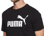 Puma Men's Essential Logo Tee / T-Shirt / Tshirt - Black/White