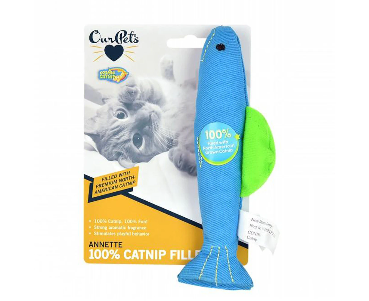 Our Pets Cosmic Catnip Filled Cat Toy Fish 16.5cm