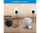 Speaker Stand High Strength 360 Degree Rotation Portable Aluminium Alloy Speaker Desk Holder for HomePod Mini-Black-1