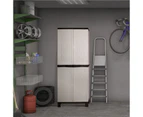 Livsip Outdoor Storage Cabinet Box Garage Cupboard Garden Adjustable Lockable