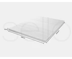 Dreamz Latex Mattress Topper King Natural 7 Zone Bedding Removable Cover 5cm - White
