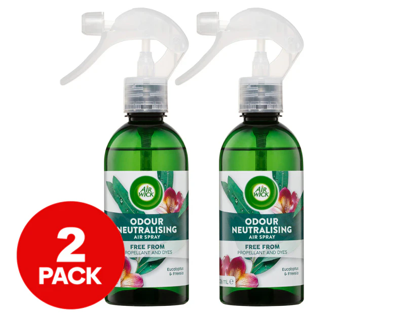 2 x Air Wick Odour Neutralising Air Spray Eucalyptus & Freesia 236mL