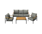 Livsip Outdoor Lounge Sofa Set Patio Furniture Table Chairs Garden Lounge Set