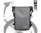 VENZO Bike Bicycle MTB 600D Polyester Quick Release Clip-on Waterproof 9.6L Backpack Rear Rack Pannier Bag with Slide2go Quick Mounting System