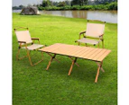 Levede Folding Camping Table Chair Set Portable Picnic Outdoor Foldable Chairs