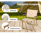 Levede Folding Camping Table Chair Set Portable Picnic Outdoor Foldable Chairs